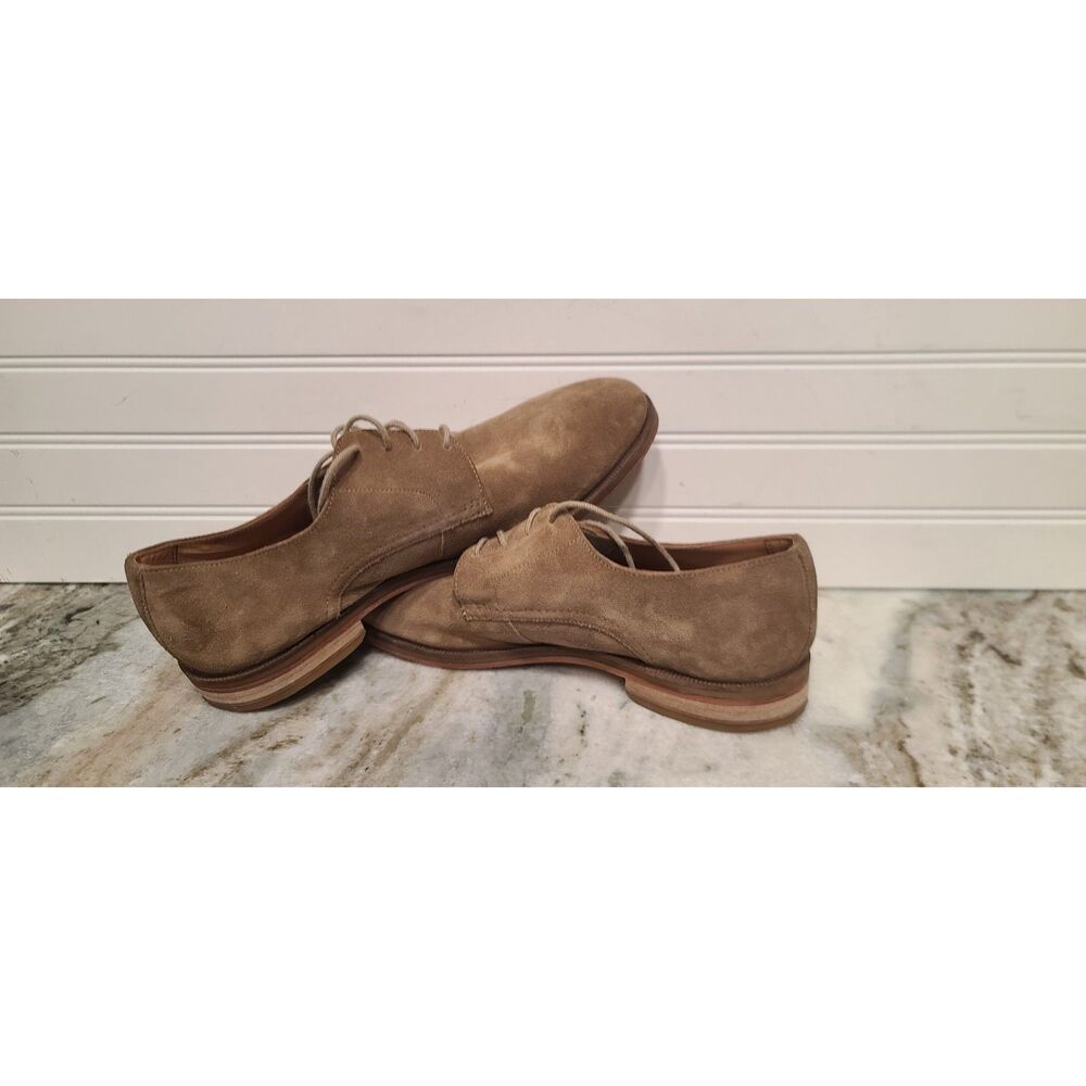 Clarks Craftmasters Mens Brown Suede Clarks Oliver Lace-Up Dress Shoes Size 9